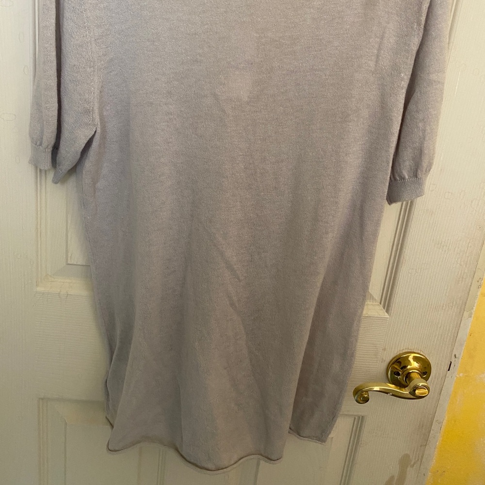Brand New With Tags Small Lightweight Banana Republic Grey short sleeve sweater - Picture 6 of 7